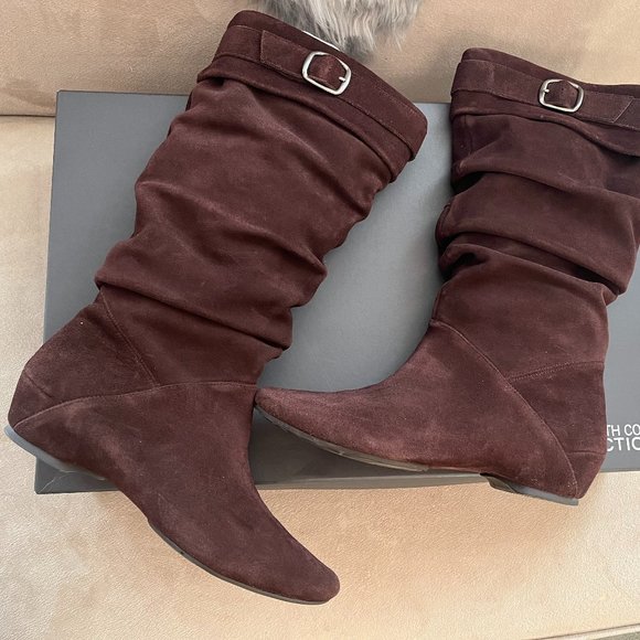 Kenneth Cole Reaction Brown Suede Boots - Picture 4 of 7